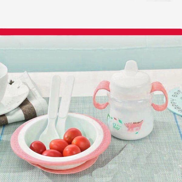 مجموعة تغذية 10 قطع و بافته سيليكون للاولاد