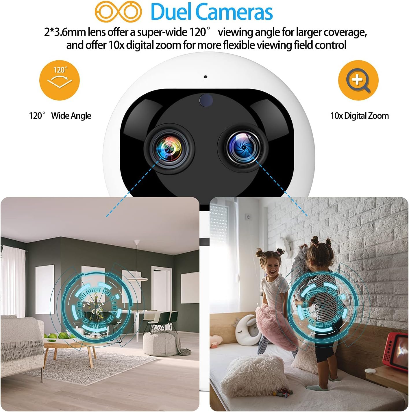 Intelligent Panoramic Camera HD IP Camera - الصورة 3