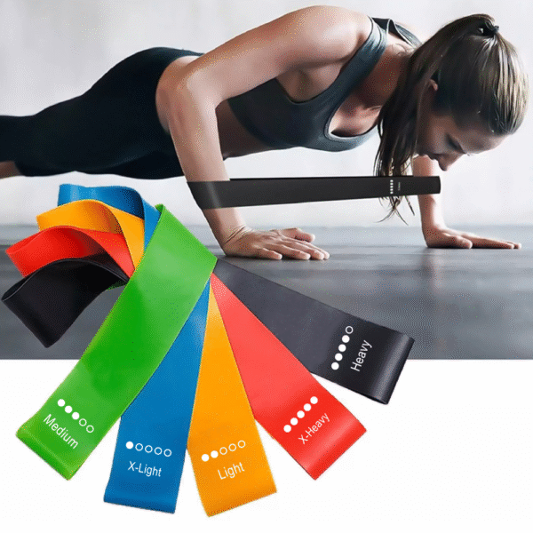 • عجلة البطن الرياضية مع مجموعة أحزمة المقاومة