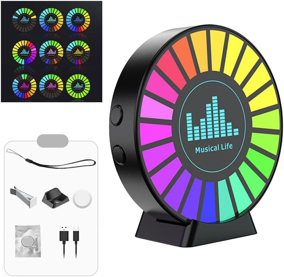 • فواحه RGB إضاءة USB تتفاعل مع الموسيقى متعدده الاستخدام - الصورة 2