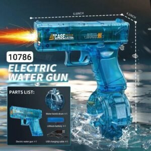 "	مسدس مياة بخزنة مضئ يعمل بالشحن"