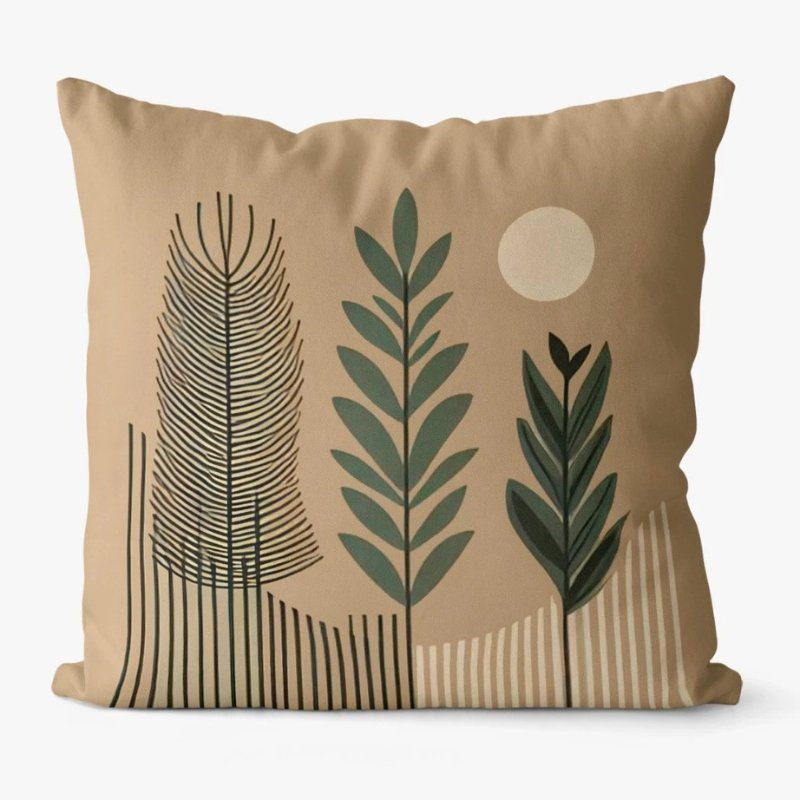 • طقم كفر كوشن 4 قطع بيج و زيتي - الصورة 4