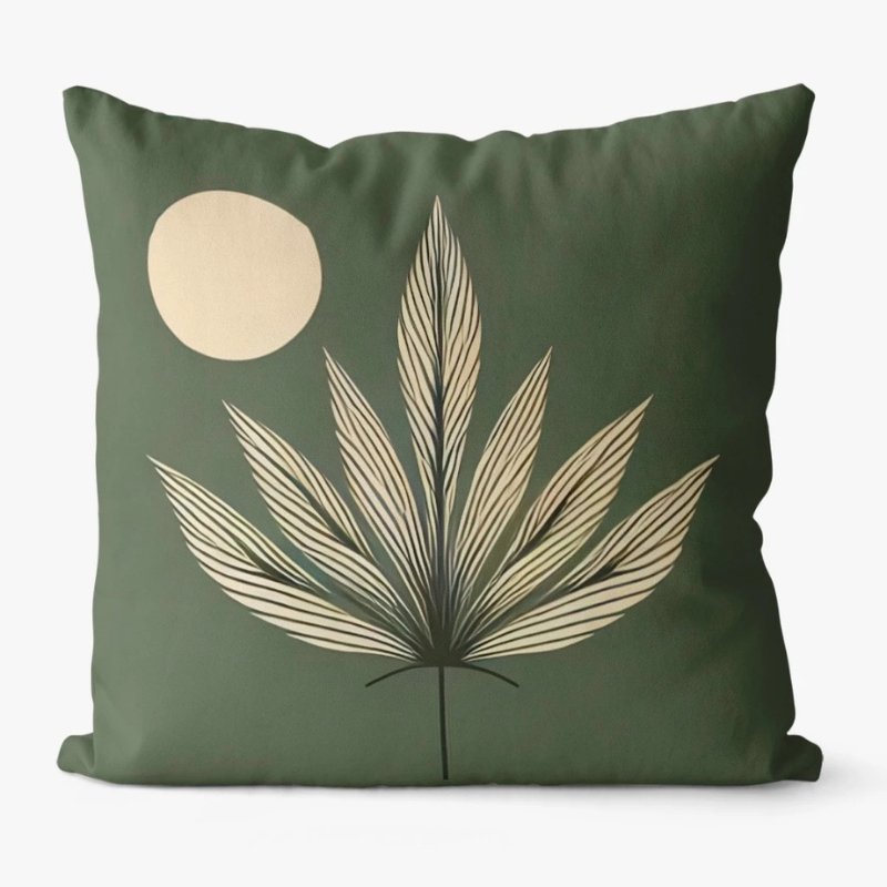 • طقم كفر كوشن 4 قطع بيج و زيتي - الصورة 5