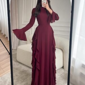 دريس شيفون مبطن