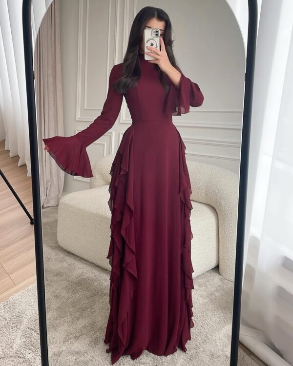 دريس شيفون مبطن