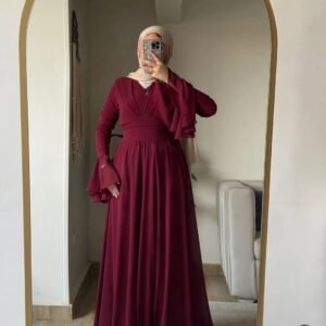 دريس شيفون مبطن