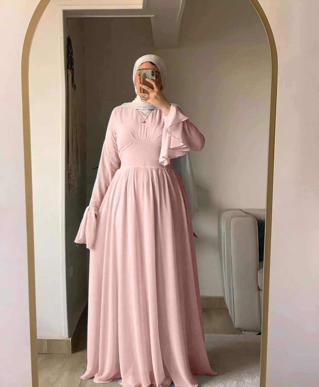 دريس شيفون مبطن