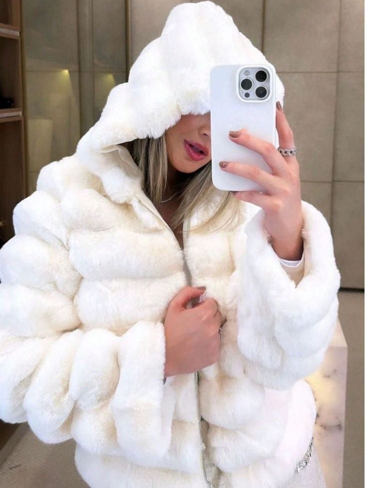 جاكت فرو حرير مضلع