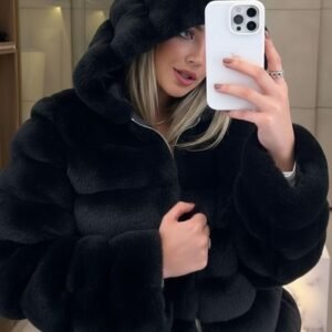 جاكت فرو حرير مضلع